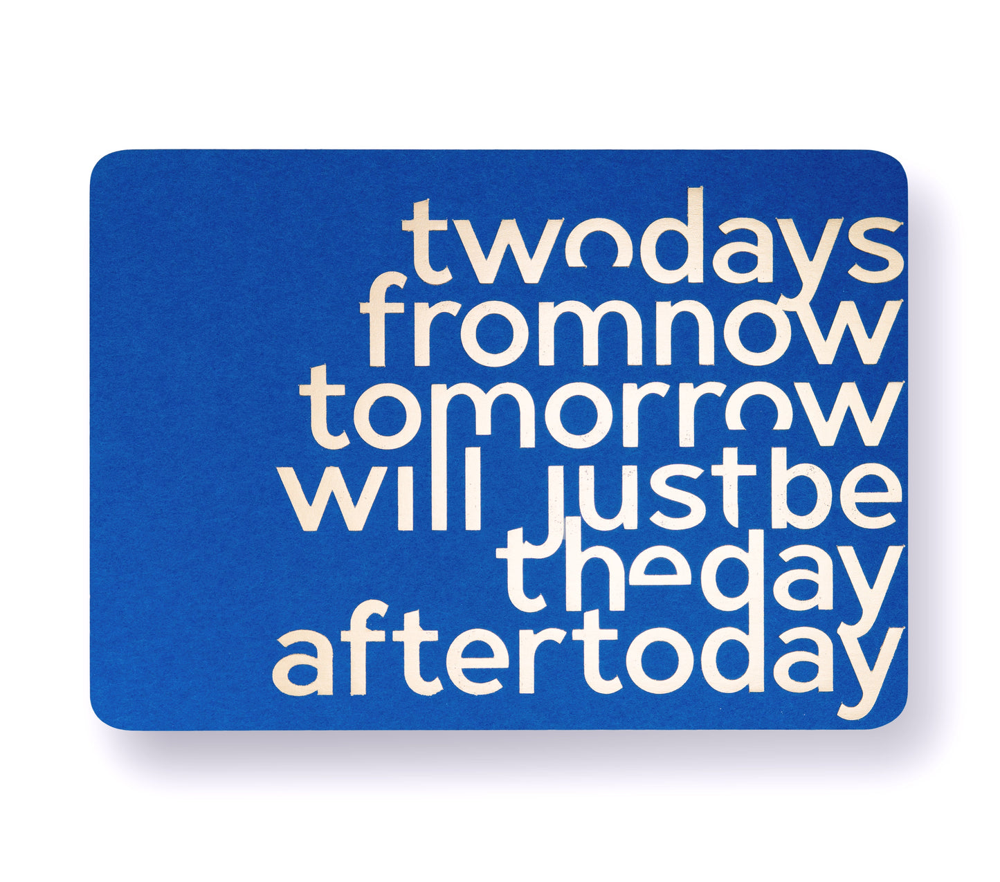 premium luxury designer postcard greeting card mental health inspiration letterpress @say.still