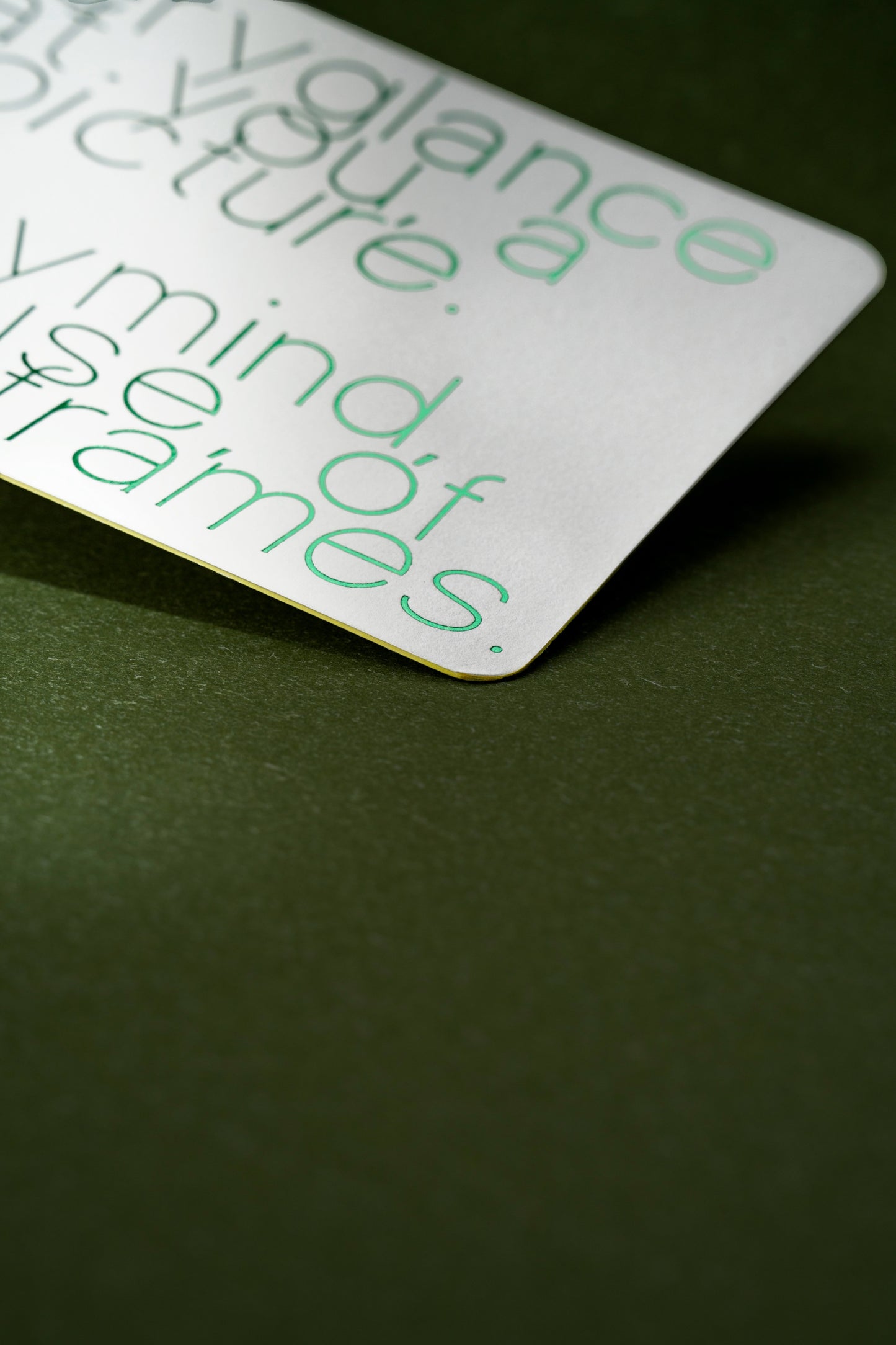 premium luxury romantic designer postcard greeting card mental health inspiration letterpress @say.still