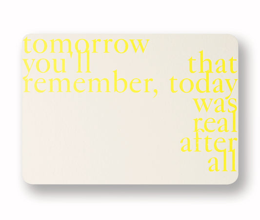 premium luxury designer postcard greeting card mental health inspiration letterpress @say.still